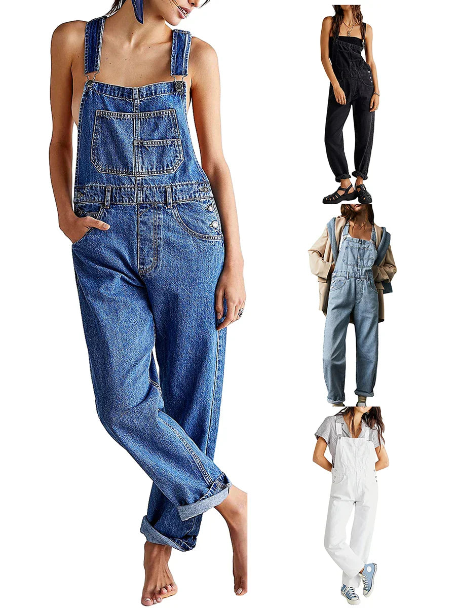 Tuta in denim per un'estate casual chic