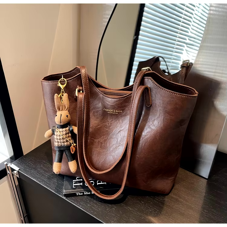 Elegante borsa a tracolla in pelle vegana per donna - Borsa versatile per tutti i giorni