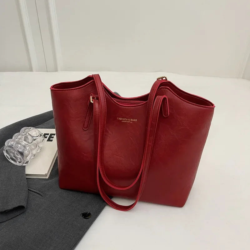 Elegante borsa a tracolla in pelle vegana per donna - Borsa versatile per tutti i giorni