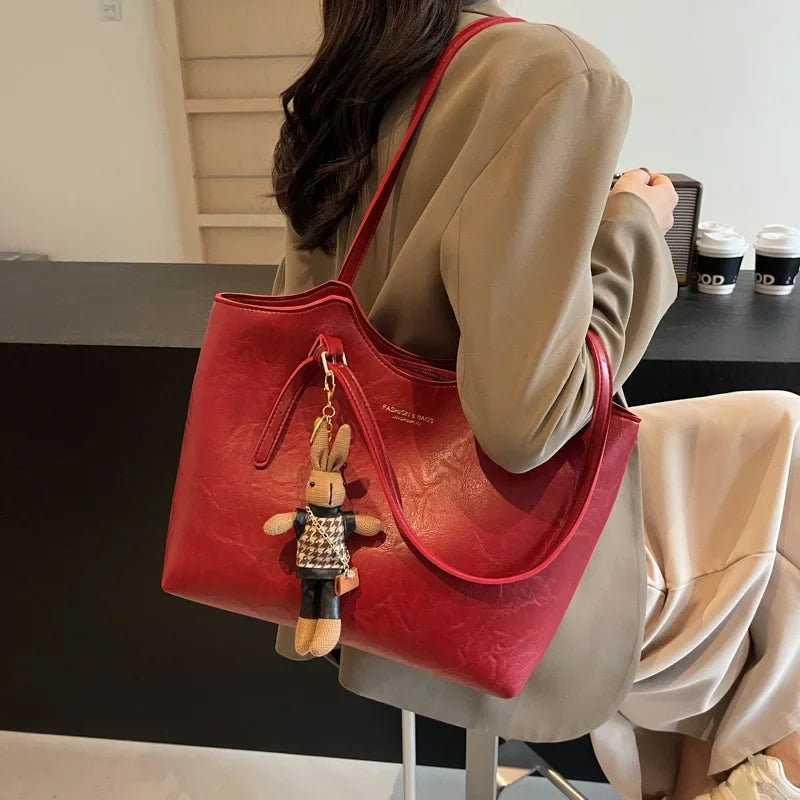 Elegante borsa a tracolla in pelle vegana per donna - Borsa versatile per tutti i giorni