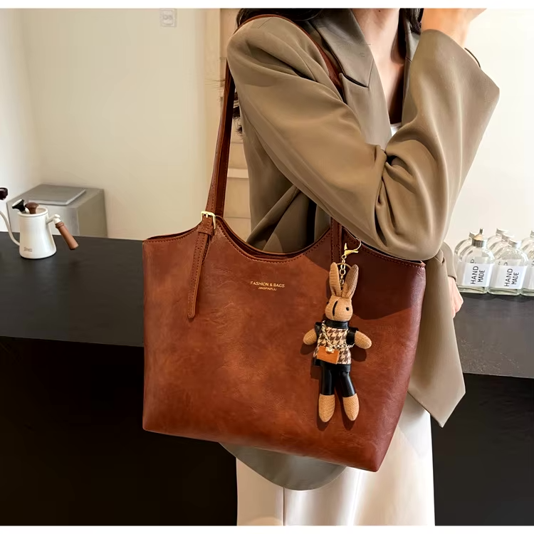 Elegante borsa a tracolla in pelle vegana per donna - Borsa versatile per tutti i giorni