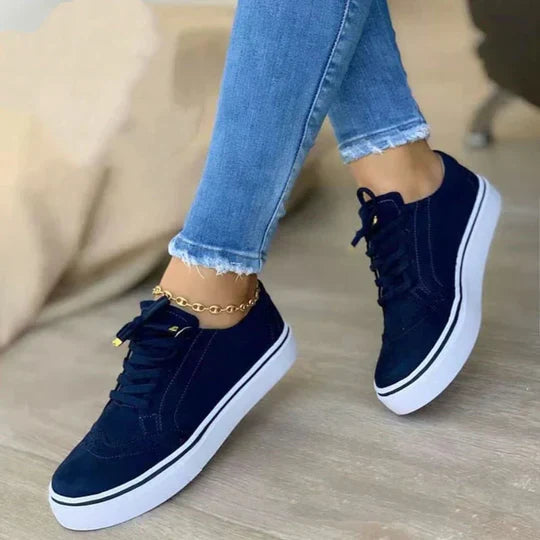 Sneakers ortopediche con lacci da donna