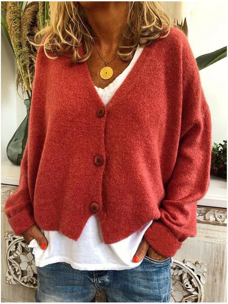 Cardigan lavorato a maglia da donna