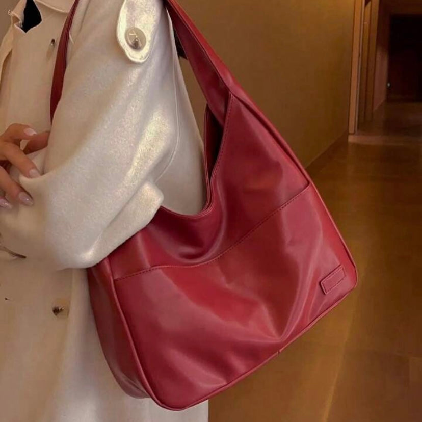 Borsa a tracolla elegante e spaziosa in pelle premium da donna - Resistente