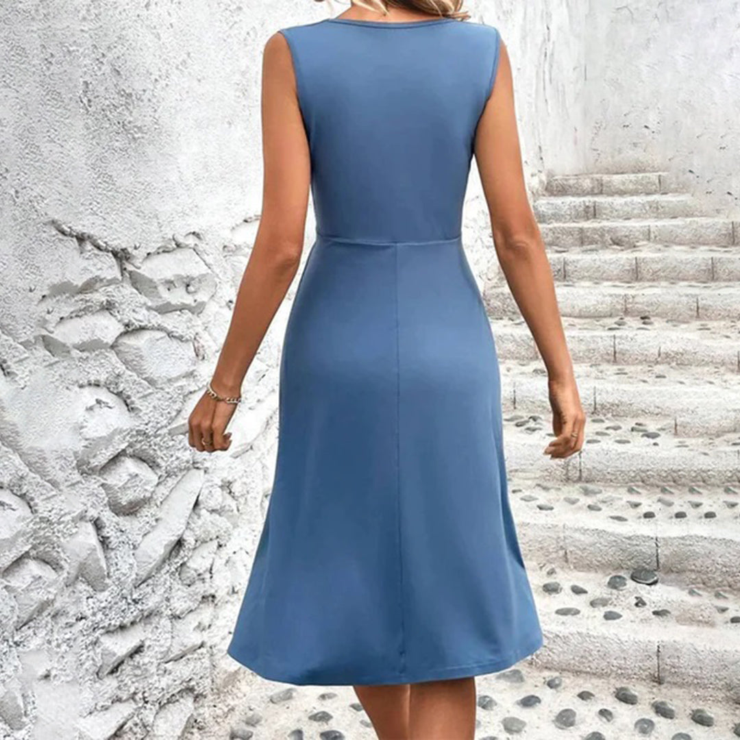 Abito estivo da donna con scollo a V | Senza maniche