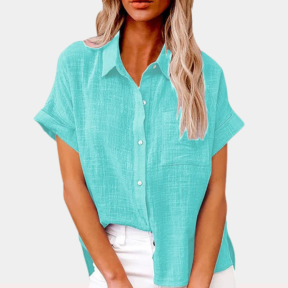 Camicia elegante con bottoni da donna