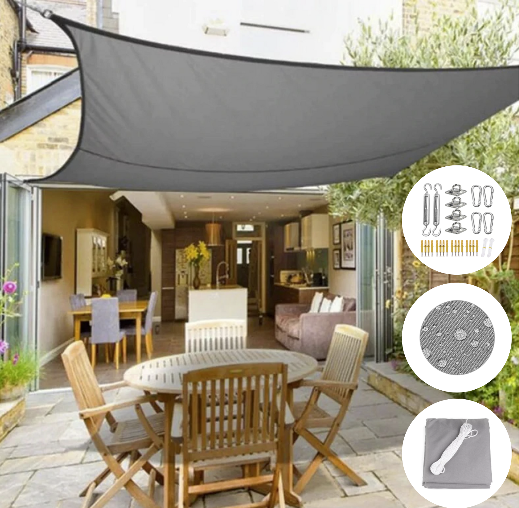 Telo ombreggiante di lusso | Impermeabile e protettivo, decorativo per il tuo balcone o terrazza!