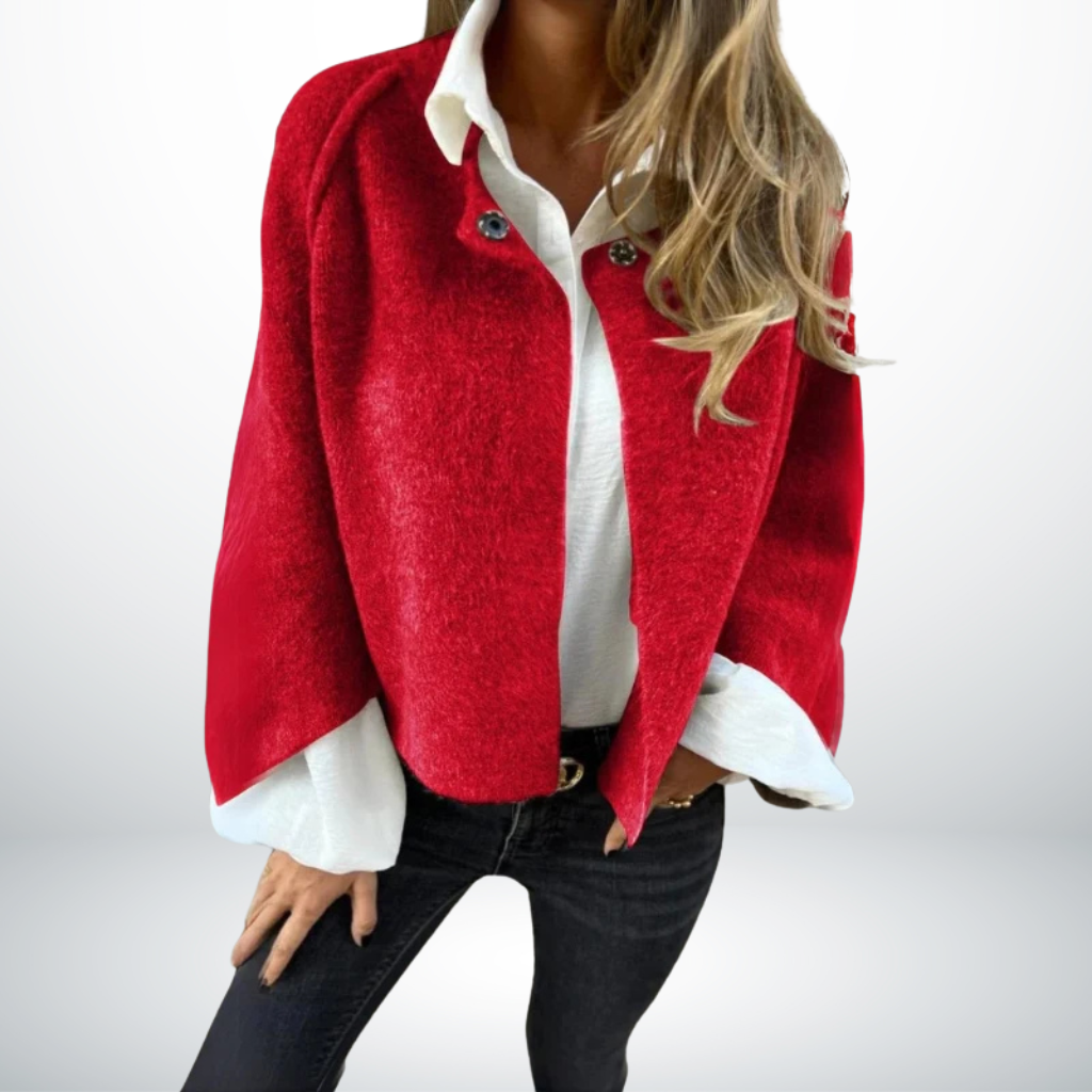 Cappotto corto di lusso per donna
