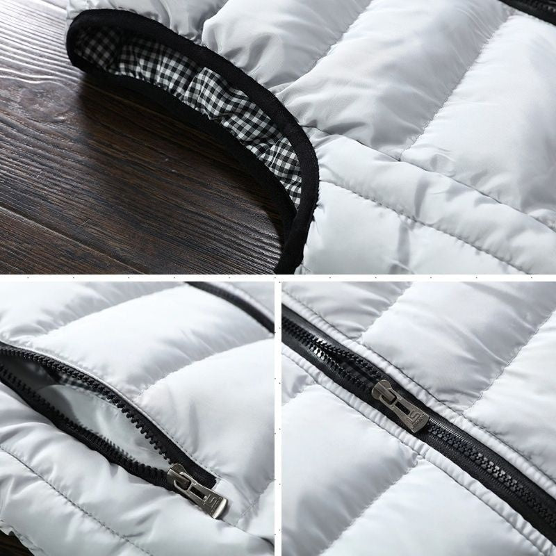 Vandtæt quiltet herrevest – Casual og varm jakke