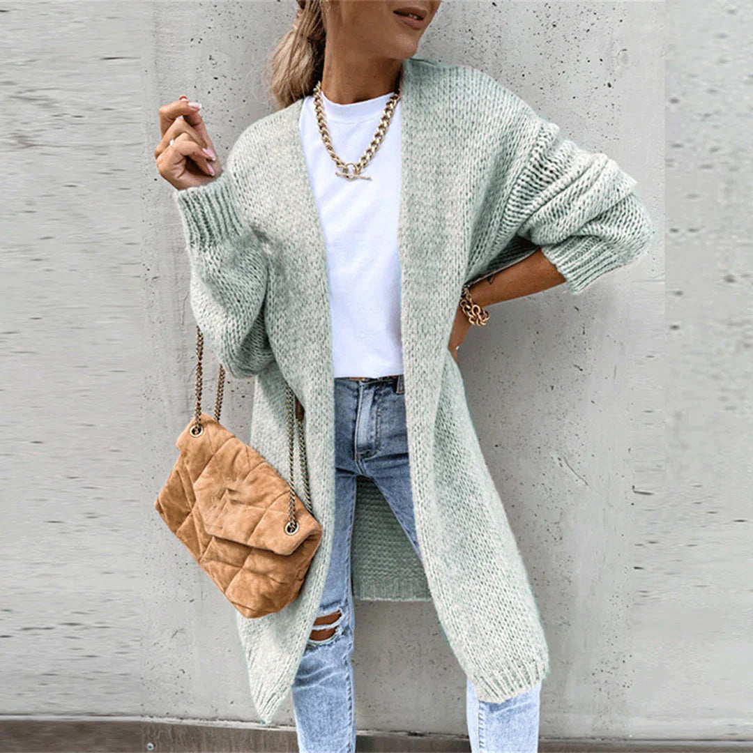 Cardigan lungo oversize da donna - Maglia ampia e comoda