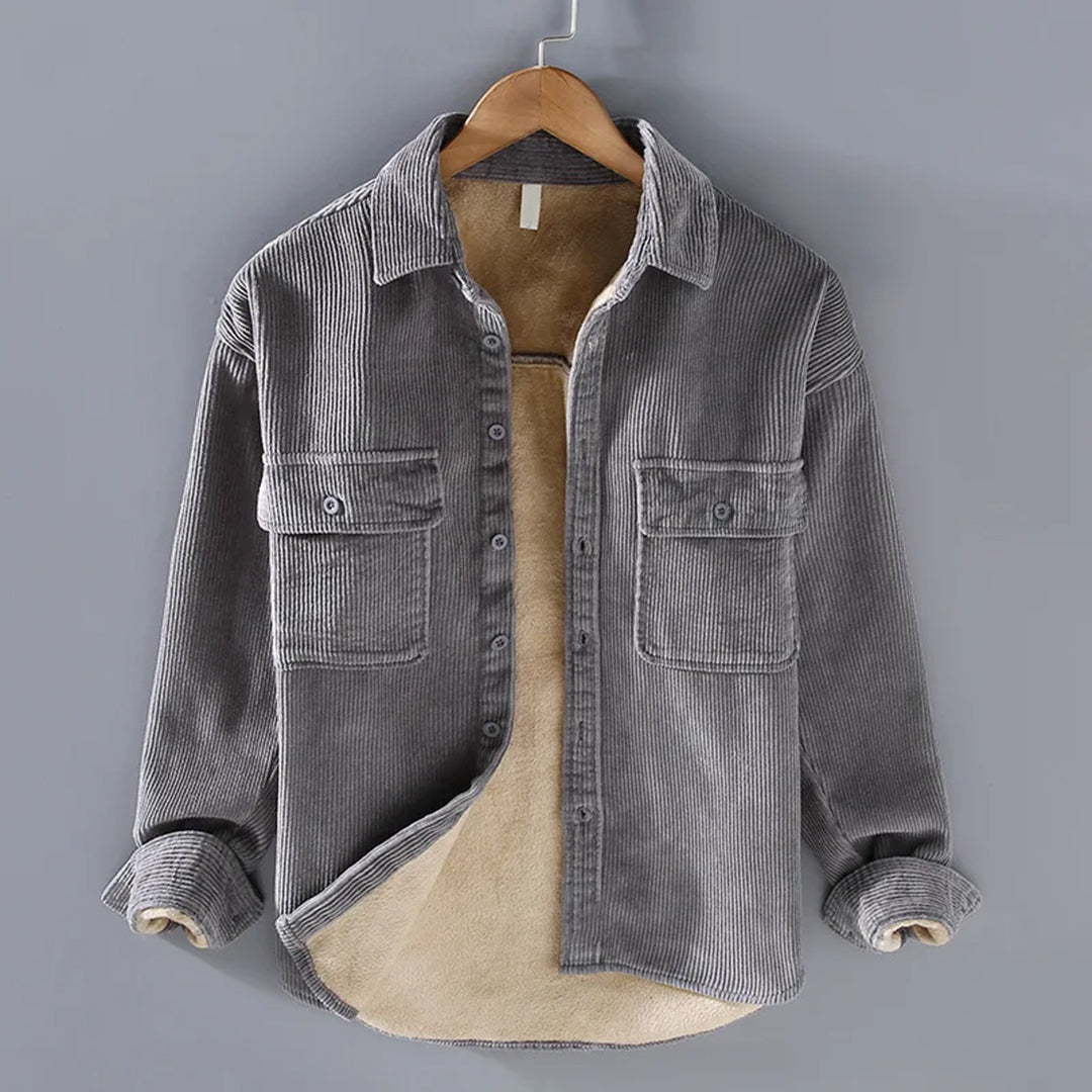 Giacca in pile - Classica - A coste - Ideale per l'inverno
