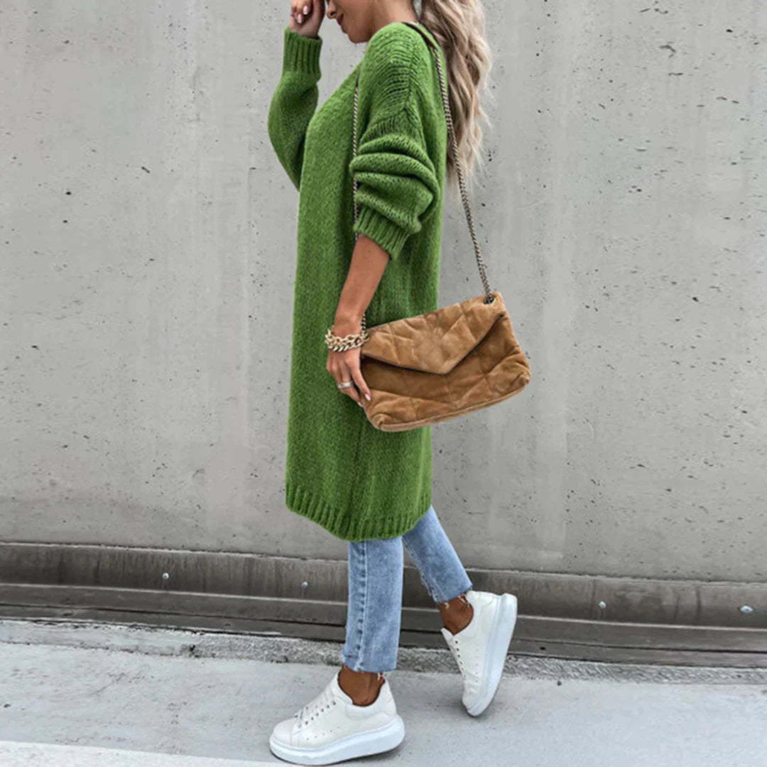 Cardigan lungo oversize da donna - Maglia ampia e comoda