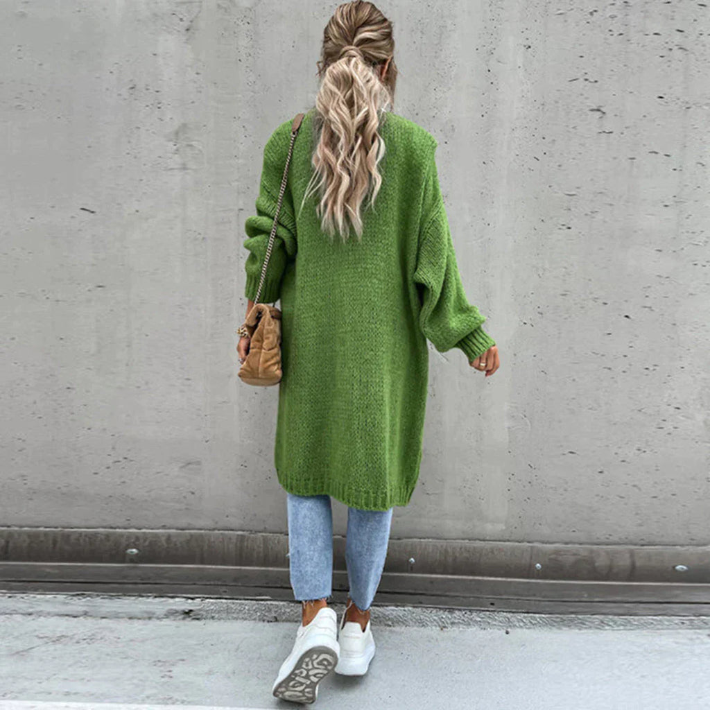 Cardigan lungo oversize da donna - Maglia ampia e comoda