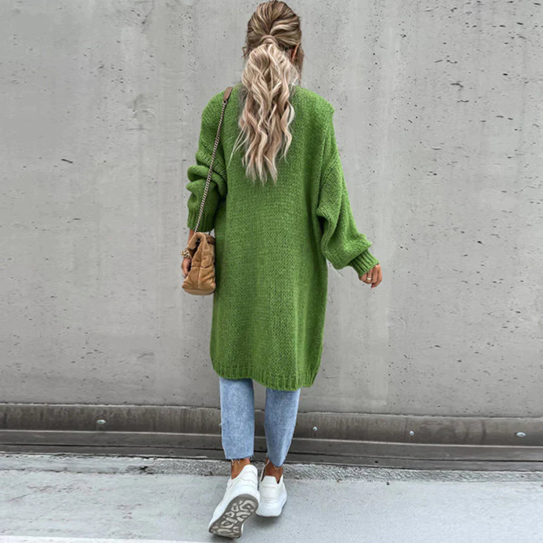 Cardigan lungo oversize da donna - Maglia ampia e comoda