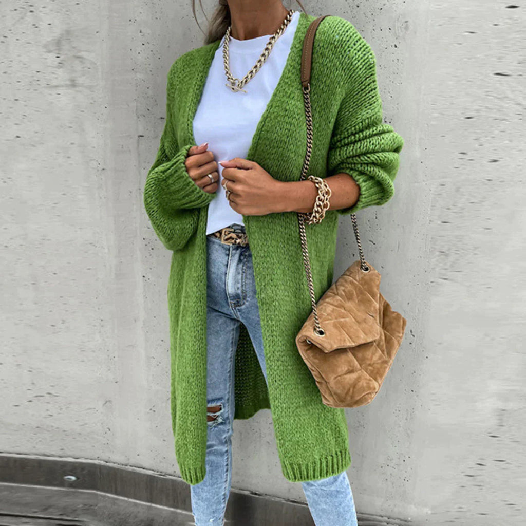 Cardigan lungo oversize da donna - Maglia ampia e comoda