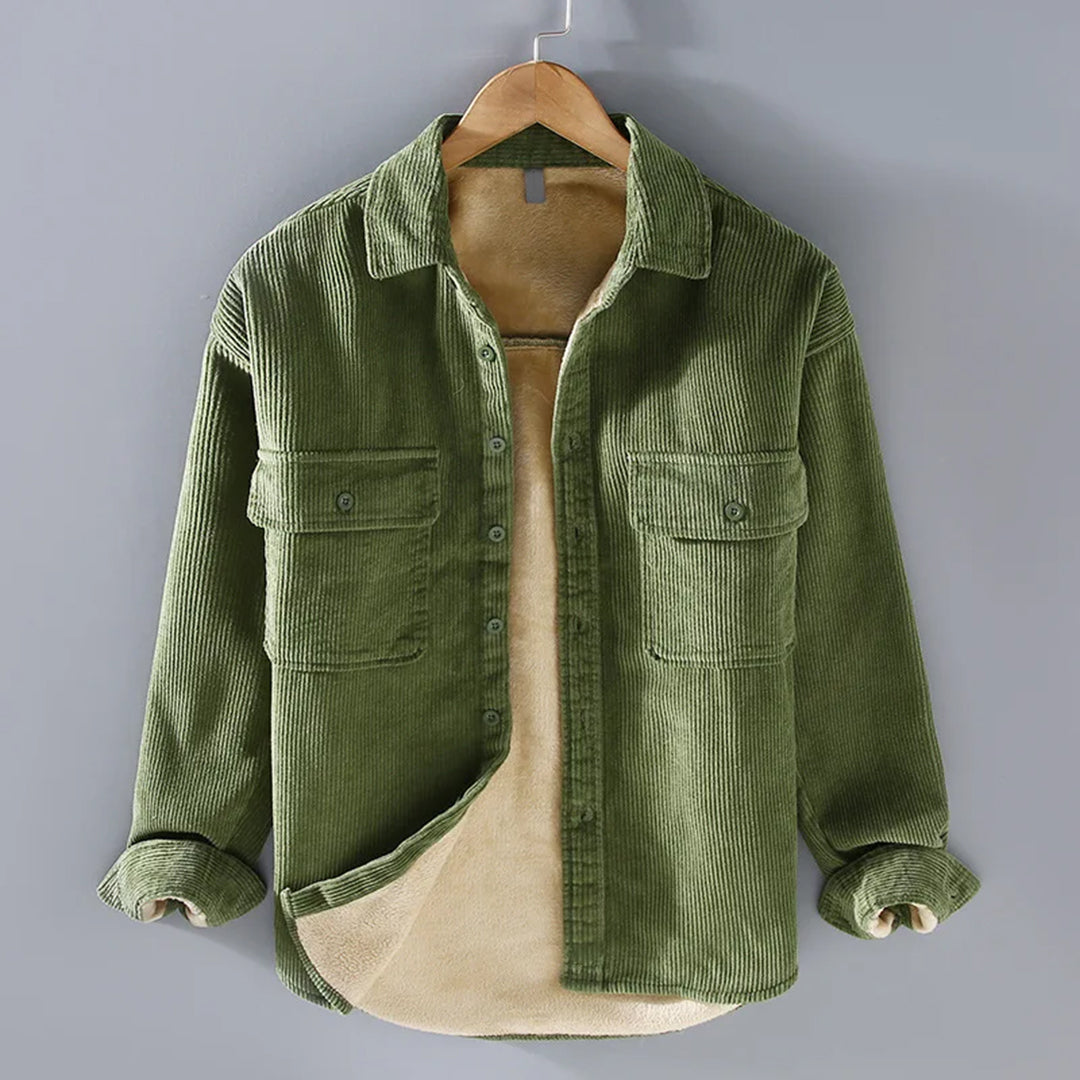 Giacca in pile - Classica - A coste - Ideale per l'inverno