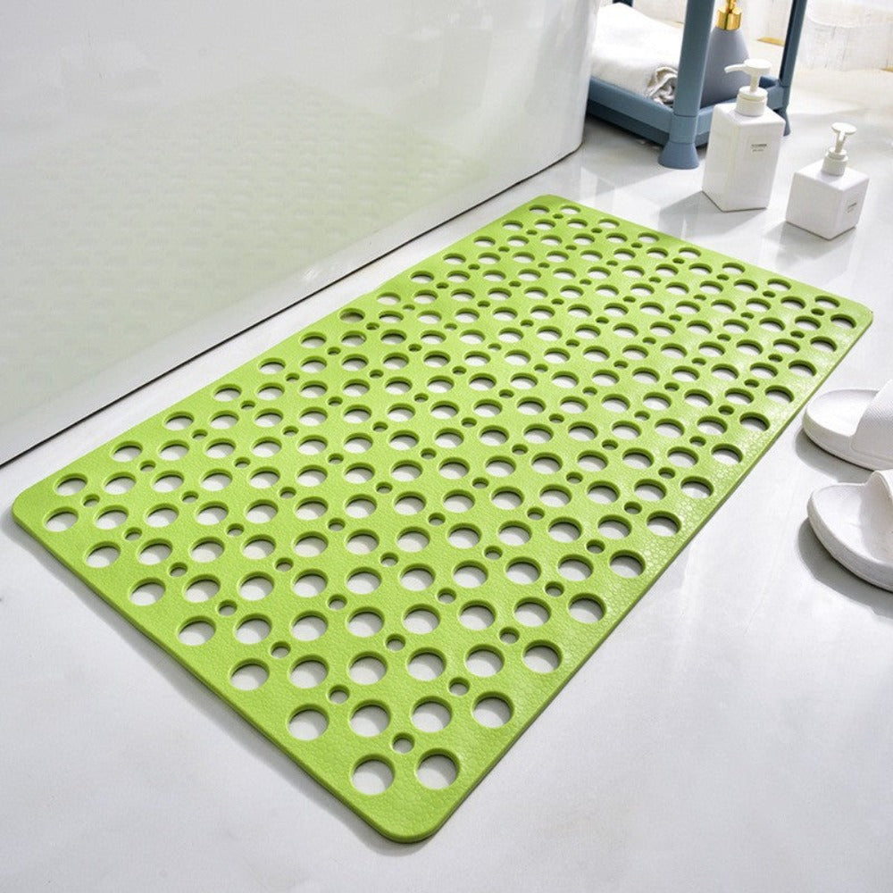 Tappetino doccia antiscivolo antibatterico sicuro - Tappetino da bagno ad asciugatura rapida con presa forte, facile da pulire, design di drenaggio antimuffa