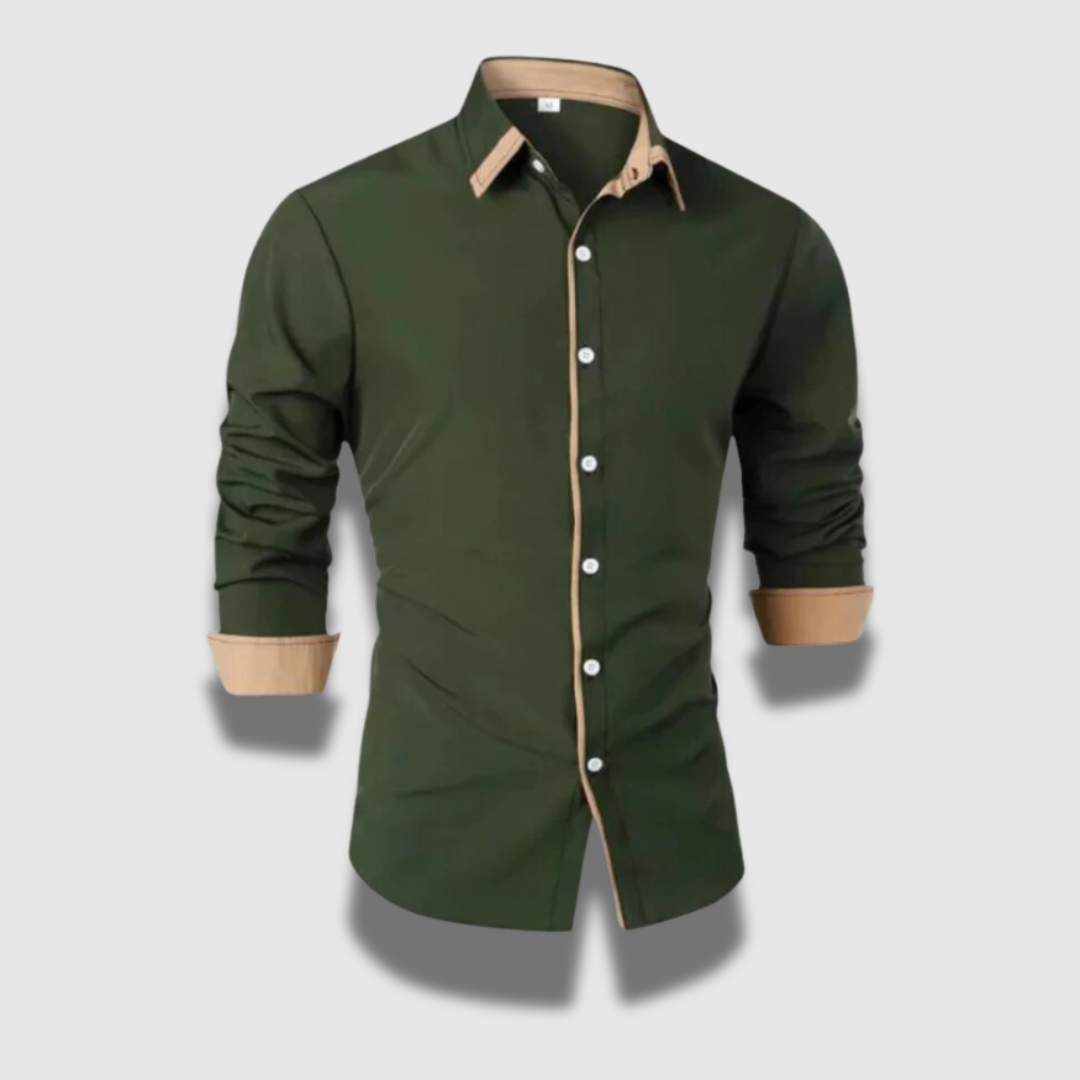 Camicia da uomo premium leggera e traspirante con bottoni