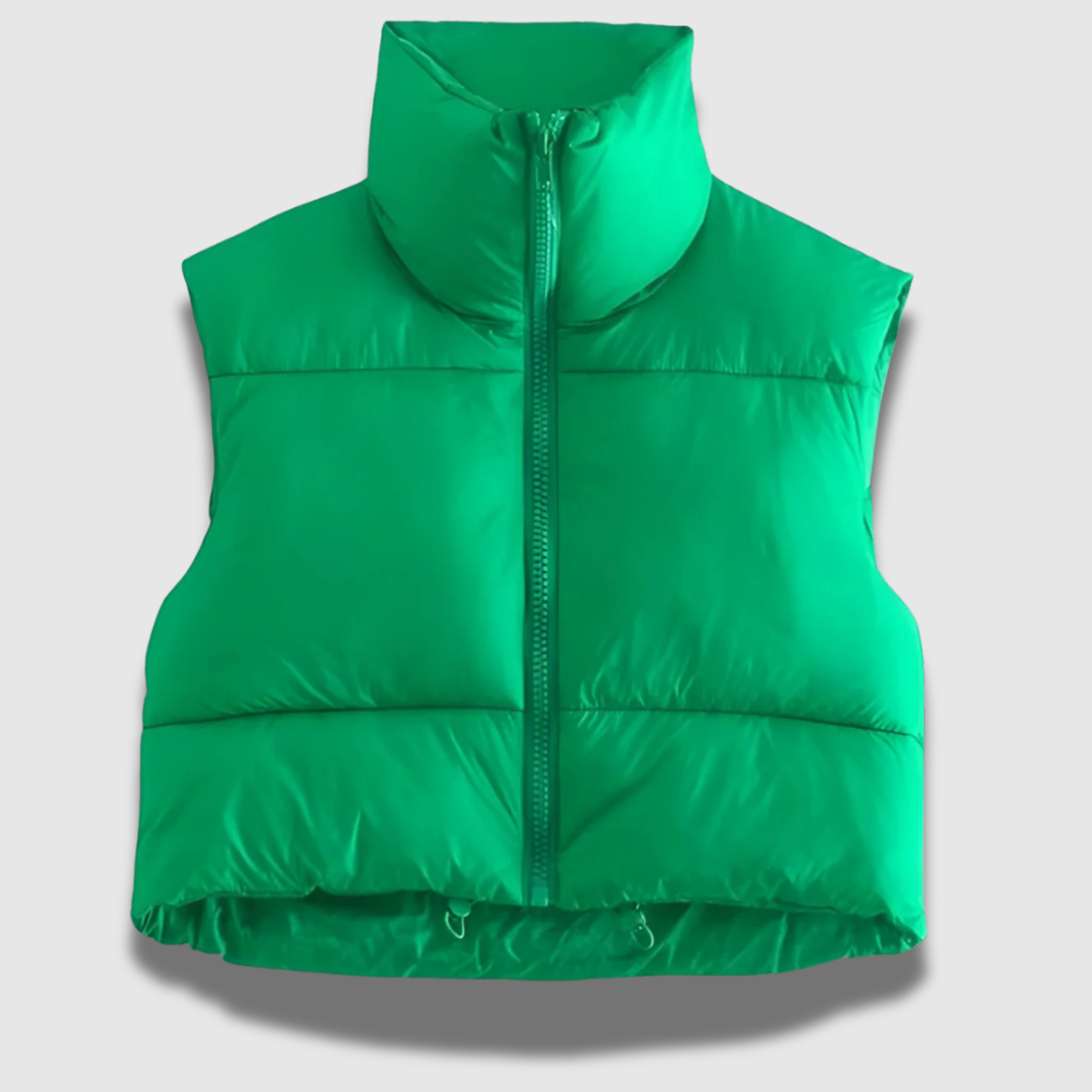 Gilet da donna Premium a manica corta con giacca puffer