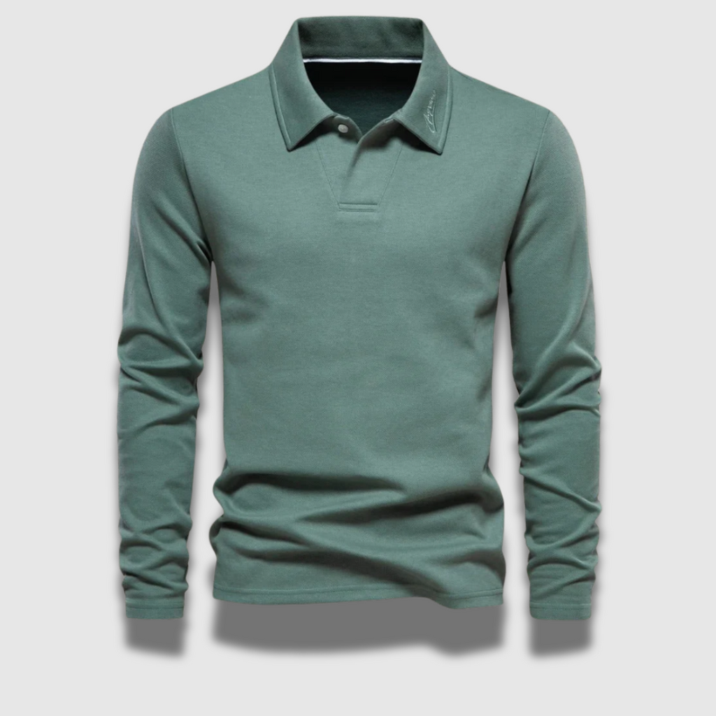 Polo a maniche lunghe Refined Premium da uomo