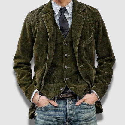 Set di gilet Blazer Vintage sartoriali classici Premium da uomo