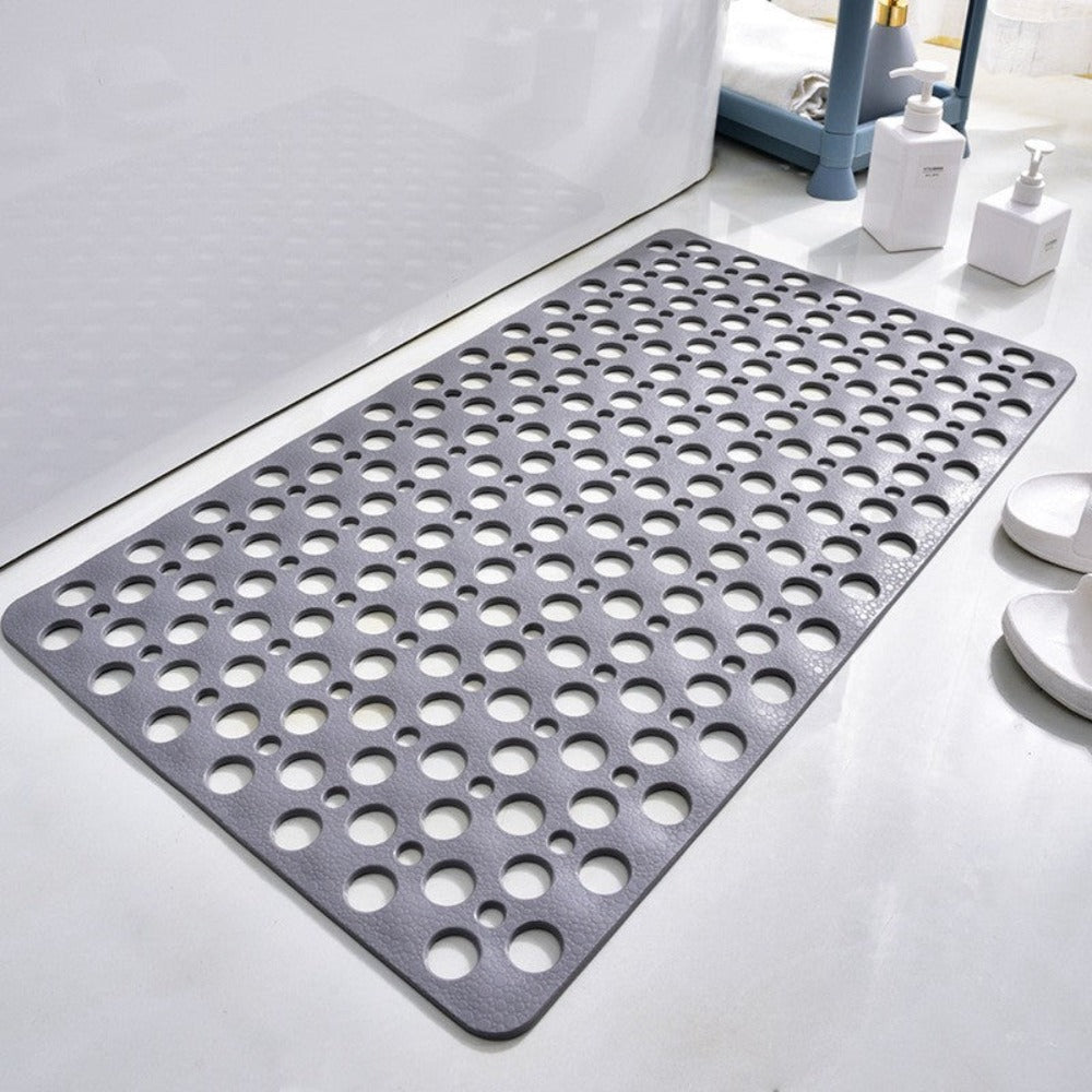 Tappetino doccia antiscivolo antibatterico sicuro - Tappetino da bagno ad asciugatura rapida con presa forte, facile da pulire, design di drenaggio antimuffa