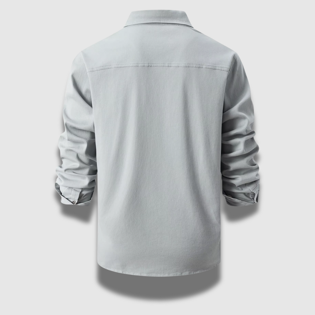 Camicia da uomo elegante e casual in stile operaio