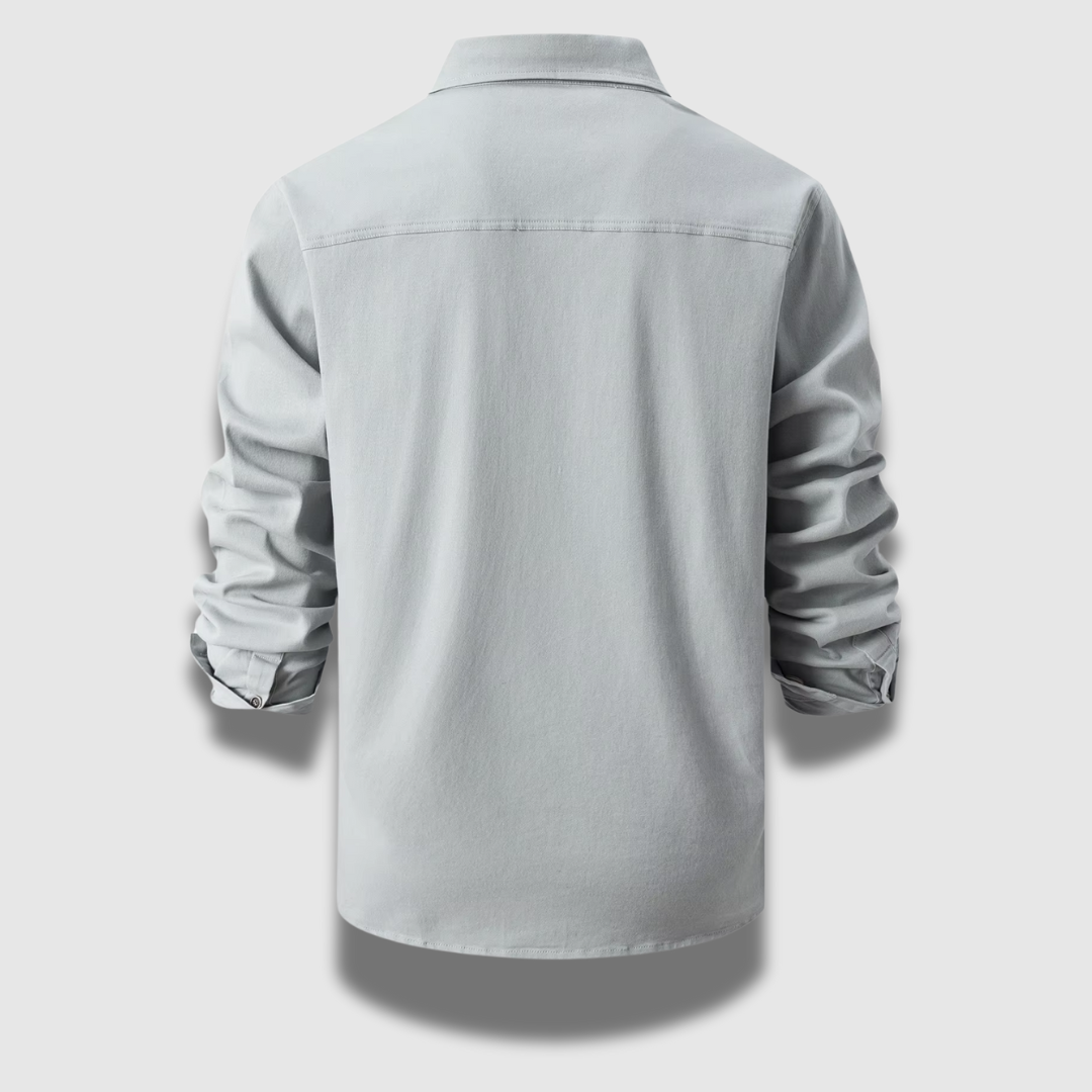 Camicia da uomo elegante e casual in stile operaio