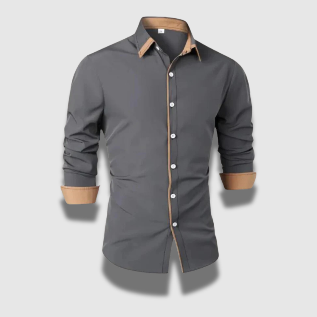 Camicia da uomo premium leggera e traspirante con bottoni