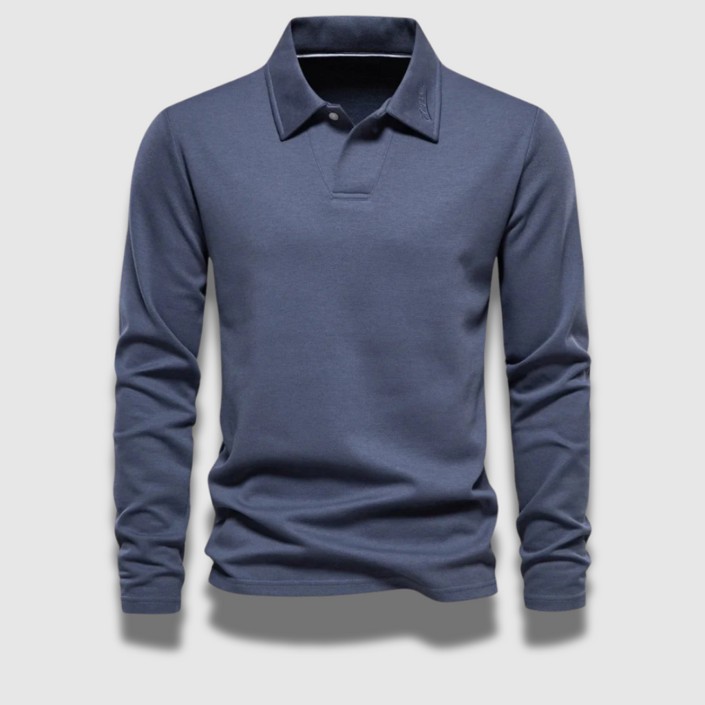 Polo a maniche lunghe Refined Premium da uomo