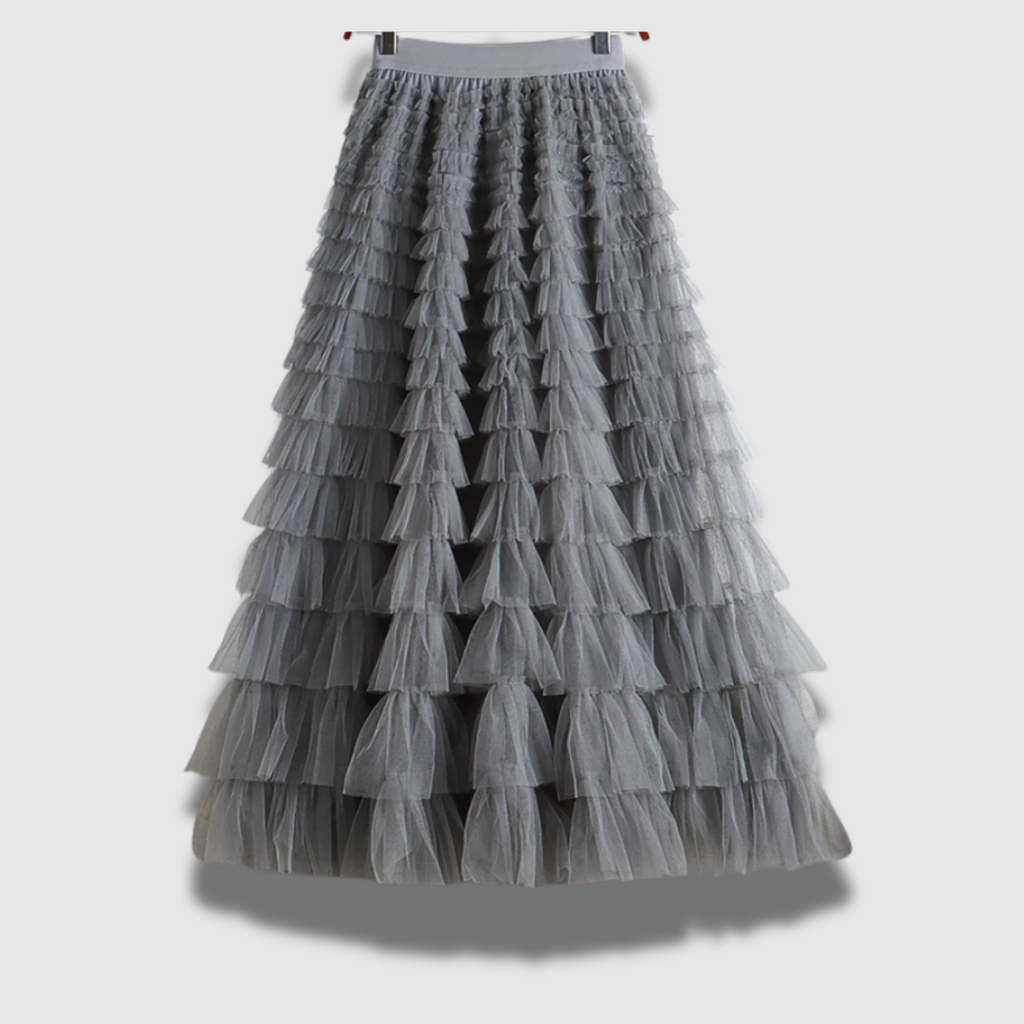 Maxi gonna sofisticata in tulle da donna