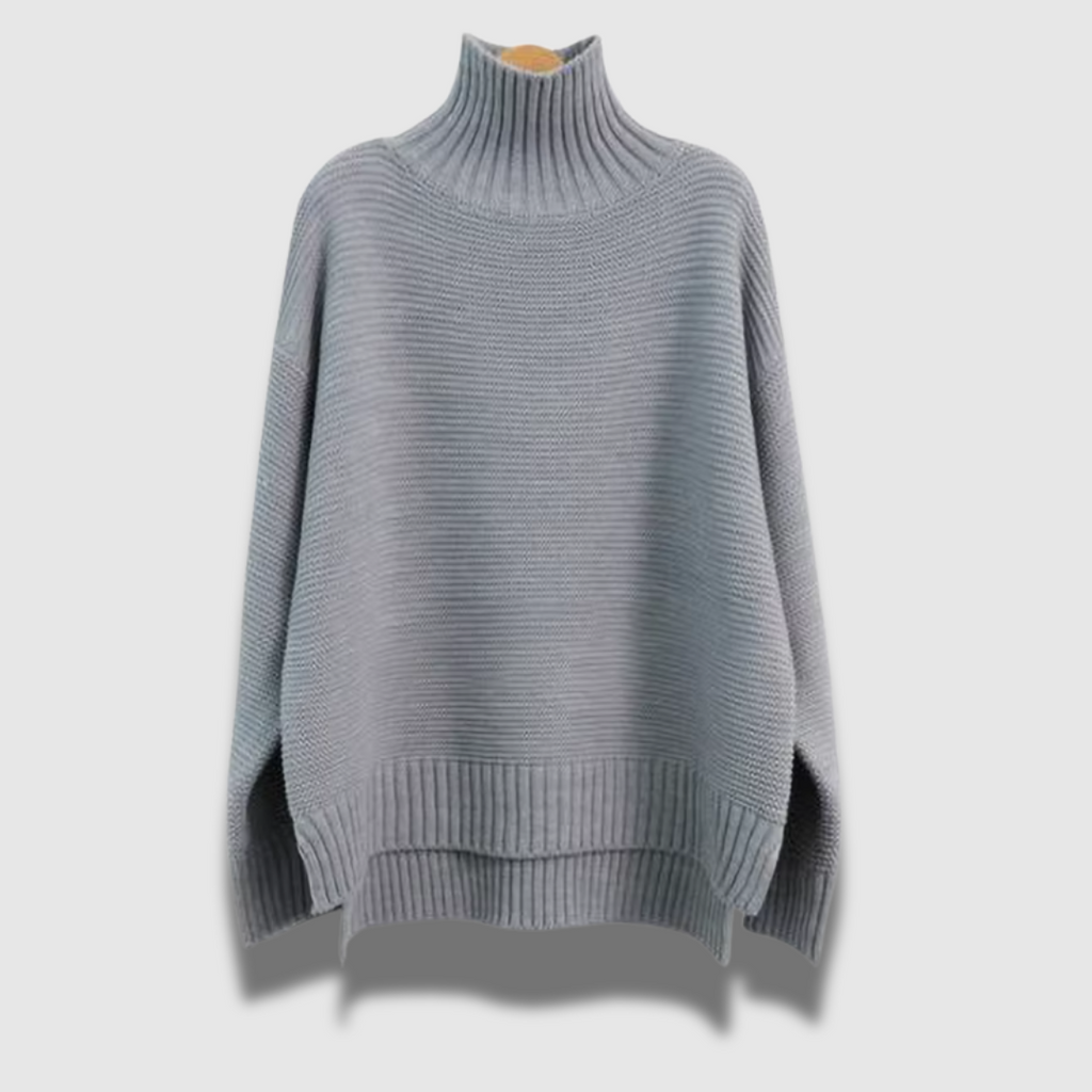 Maglione invernale Hygge da donna a collo alto e allentato