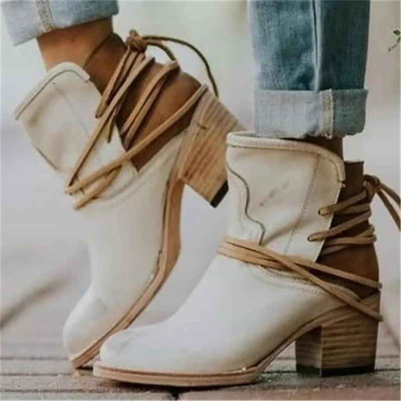 Stivali western in pelle vintage
