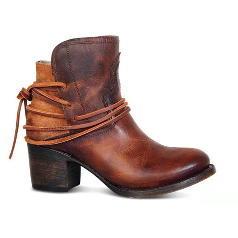 Stivali western in pelle vintage