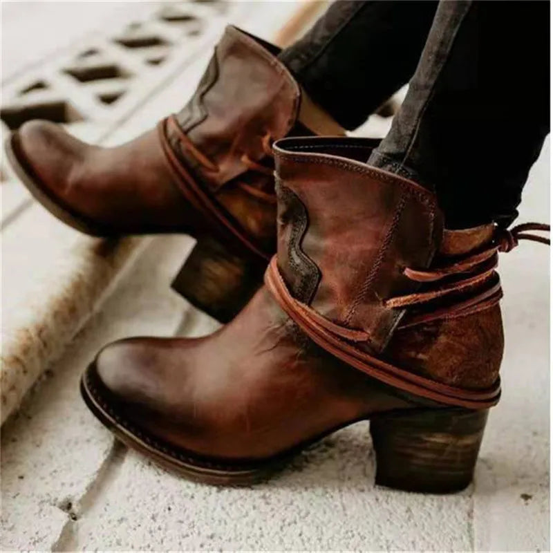 Stivali western in pelle vintage
