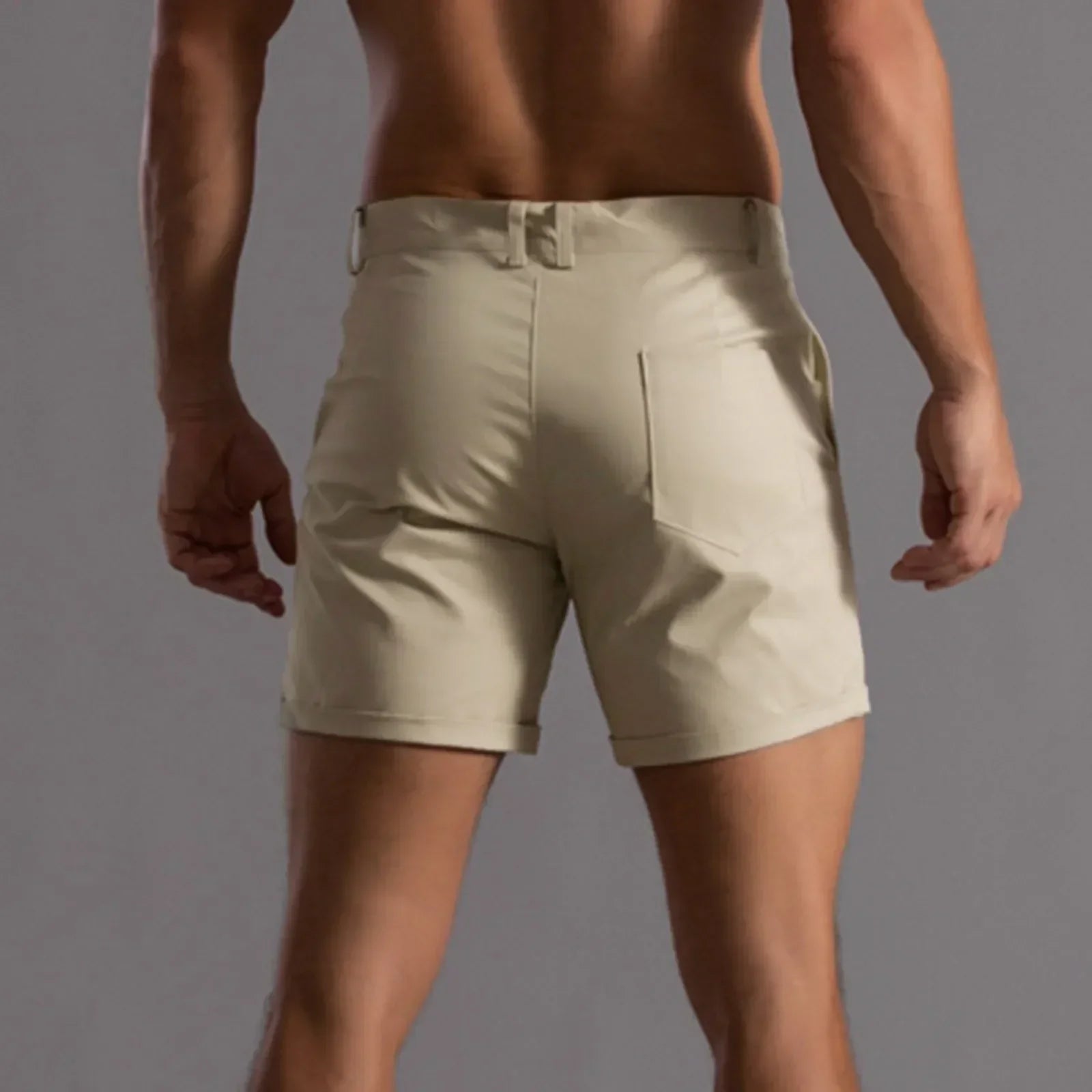 Short uomo elegante – pantaloncini uomo da città in tessuto leggero