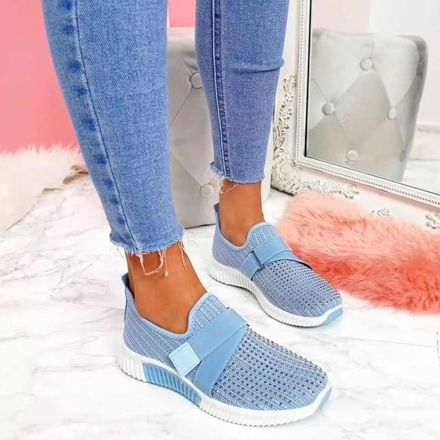 Sneakers da donna con velcro e supporto