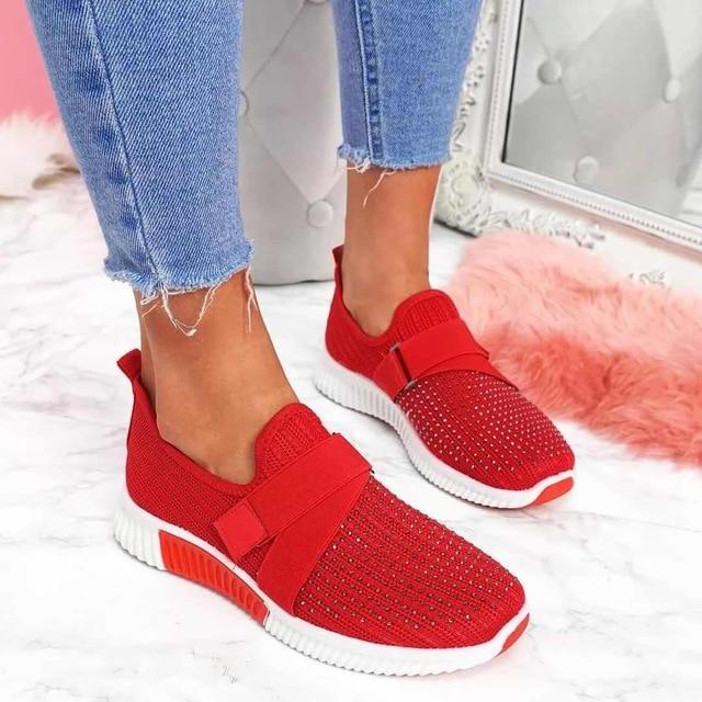 Sneakers slip-on da donna con velcro - Migliora la tua postura