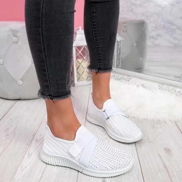 Sneakers da donna con velcro e supporto