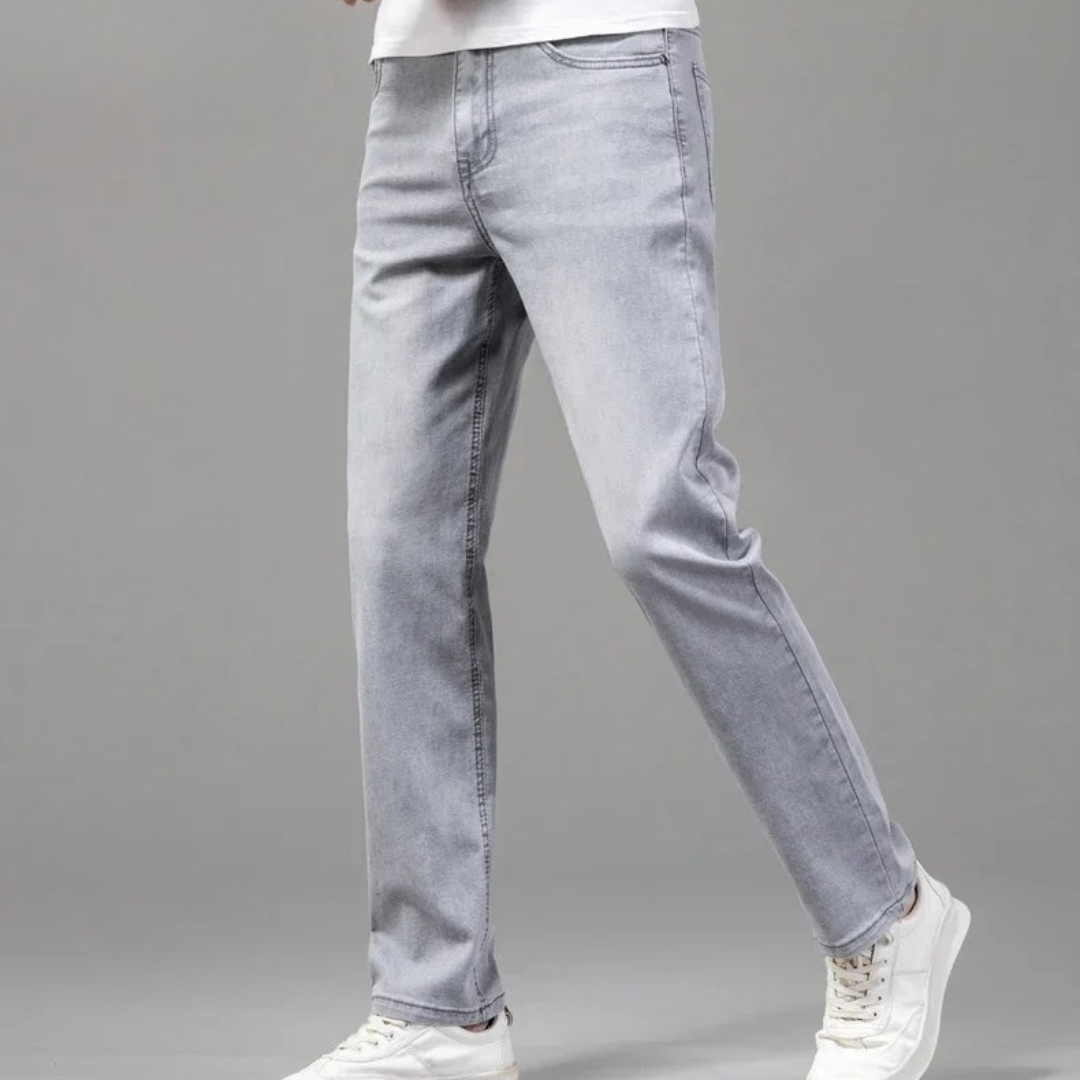 Uomo premium resistenti taglio dritto aderente Jeans – Denim pantaloni