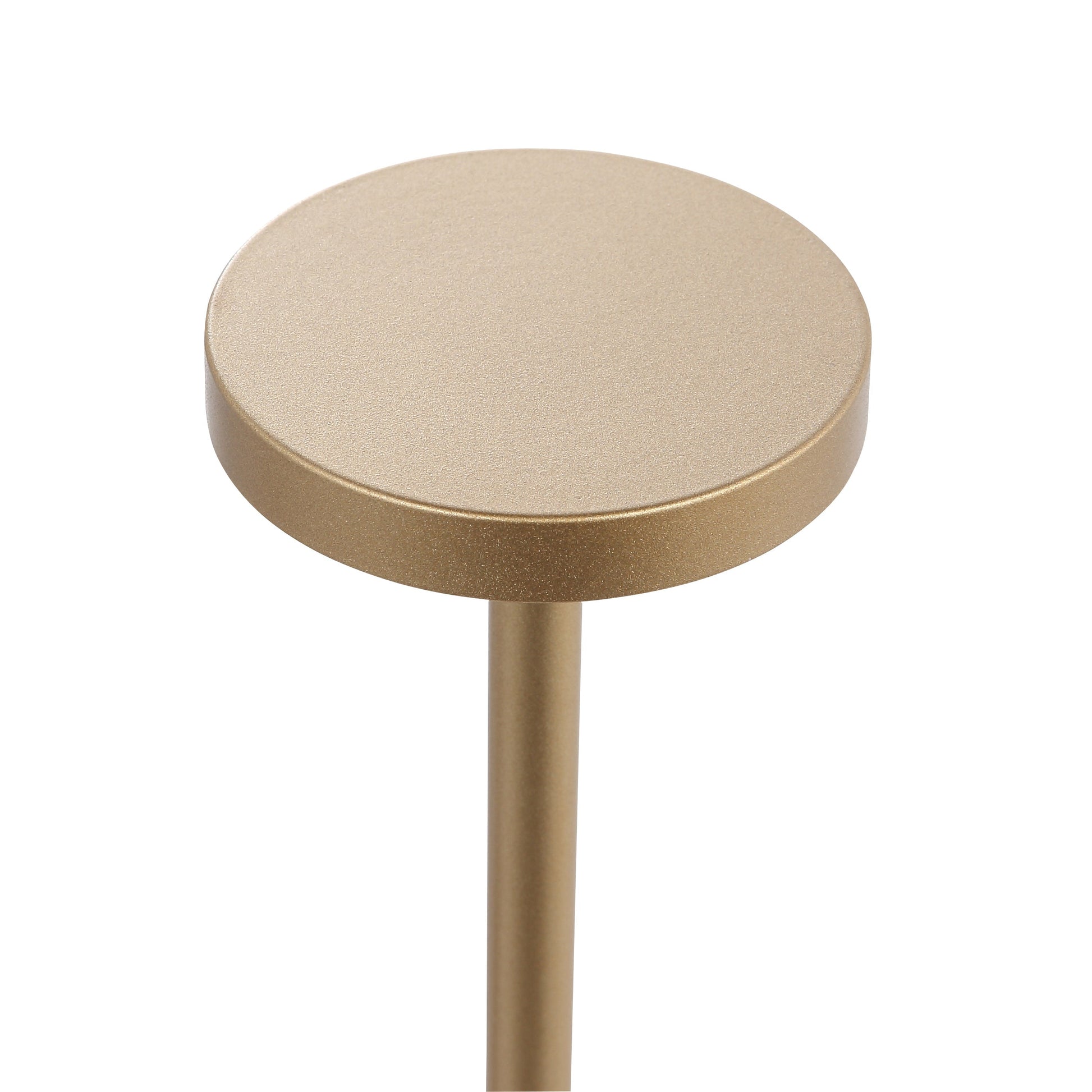 Oro Lampada da tavolo ricaricabile in metallo con LED – Lampada da scrivania con controllo touch e autonomia di 17 ore, illuminazione wireless moderna e dimmerab