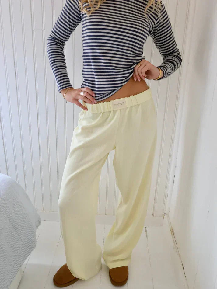 Pantaloni casual a righe | Cotone | Stile confortevole
