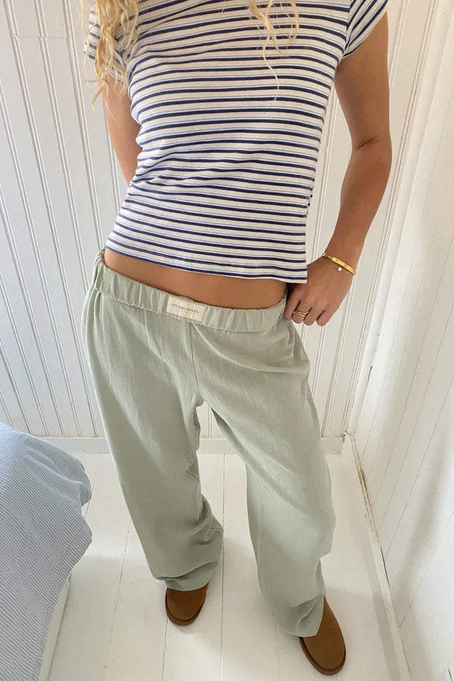Pantaloni casual a righe | Cotone | Stile confortevole