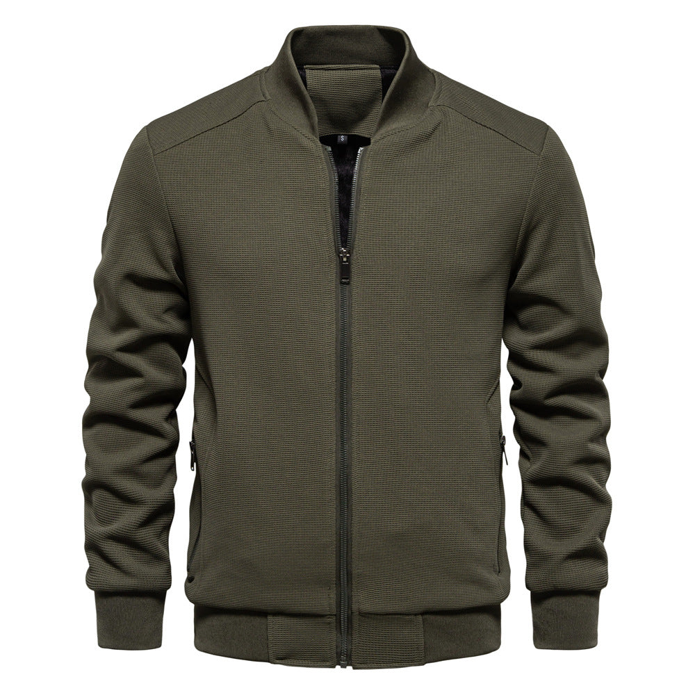 Giacca con cappuccio isolante ed elegante da uomo - Comodo capospalla con cerniera