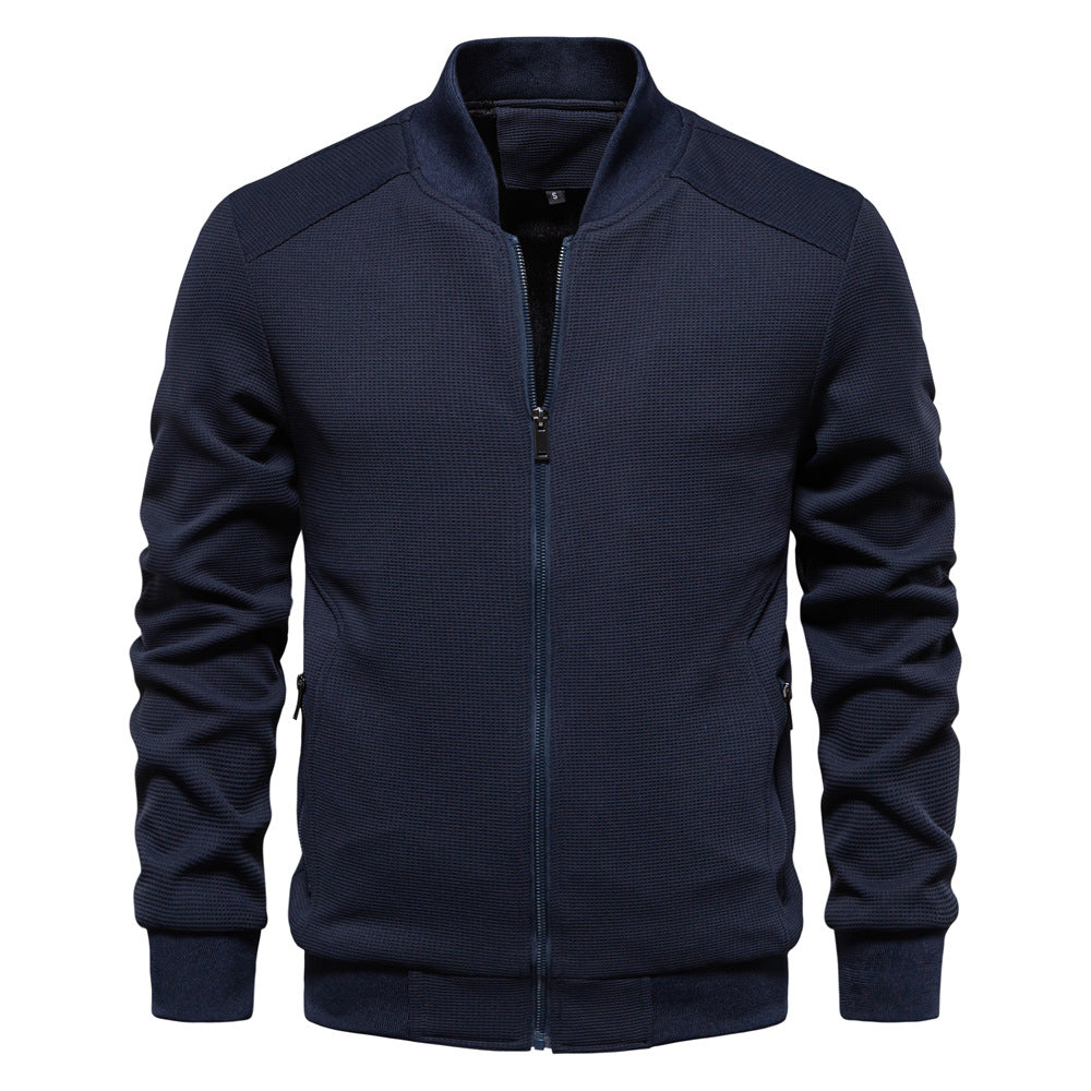 Giacca con cappuccio isolante ed elegante da uomo - Comodo capospalla con cerniera