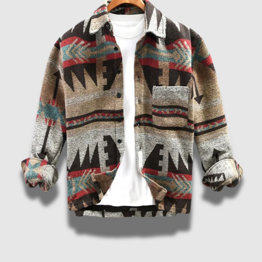 Giacca casual da uomo con abbottonatura calda