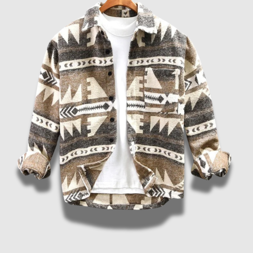 Giacca casual da uomo con abbottonatura calda