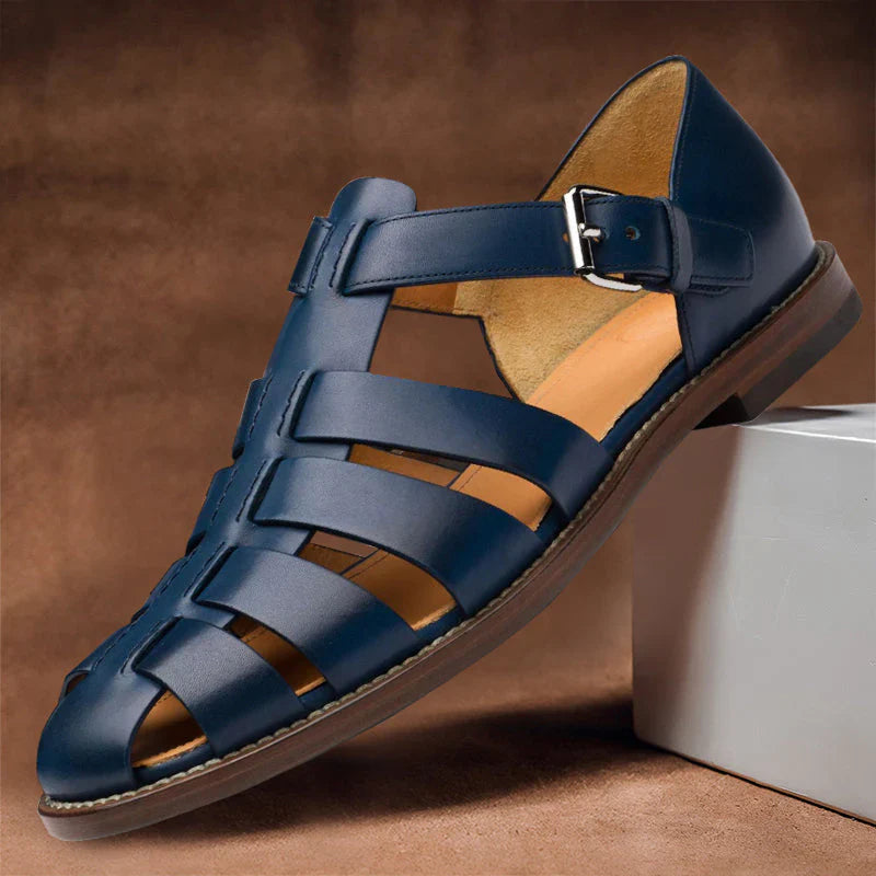 Sandali uomo eleganti in pelle – fisherman summer sandals con fibbia