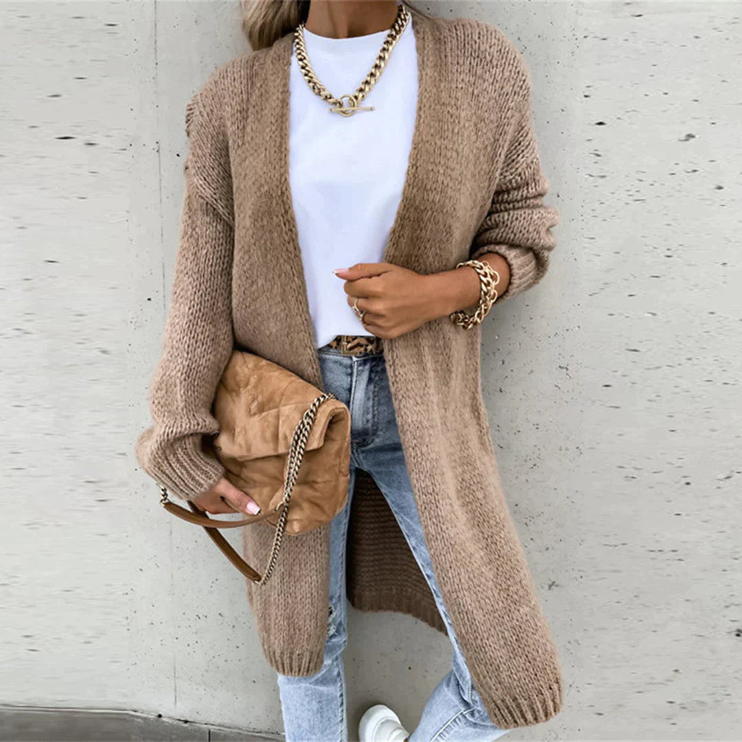 Cardigan lungo oversize da donna - Maglia ampia e comoda