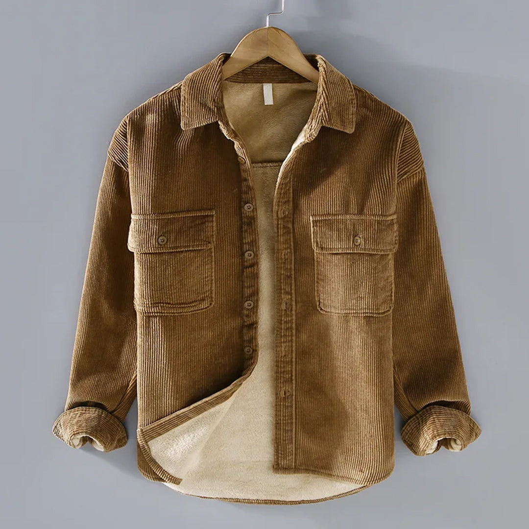 Giacca in pile - Classica - A coste - Ideale per l'inverno